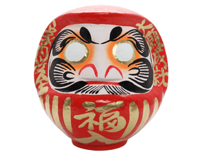 Takasaki Daruma, Fuku Daruma No. 8, Red, (25 x 21 x 26 cm) DARUMA - FUKU8