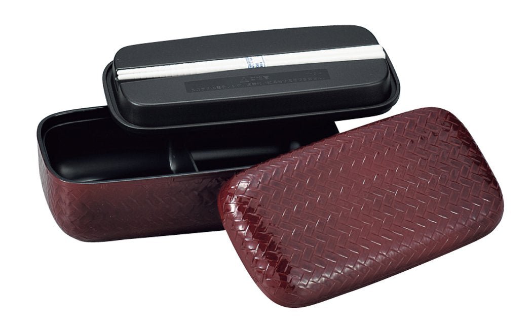 Tatsumiya Ajiro Bento Box Japan Akakei Size W18 D9 H7 52036