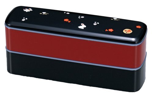 Tatsumiya Hakoya Japanese Two - Tiered Bento Box Red Small 51490