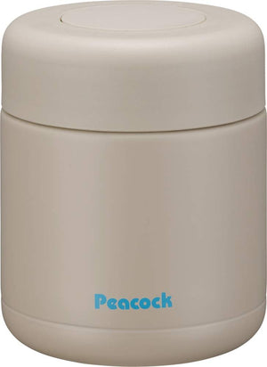The - Peacock Peacock Food Jar 300Ml Stainless Steel Japan Sand Beige Lkd - 30 Ca