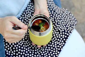 The - Peacock Peacock Food Jar 300Ml Stainless Steel Japan Sand Beige Lkd - 30 Ca