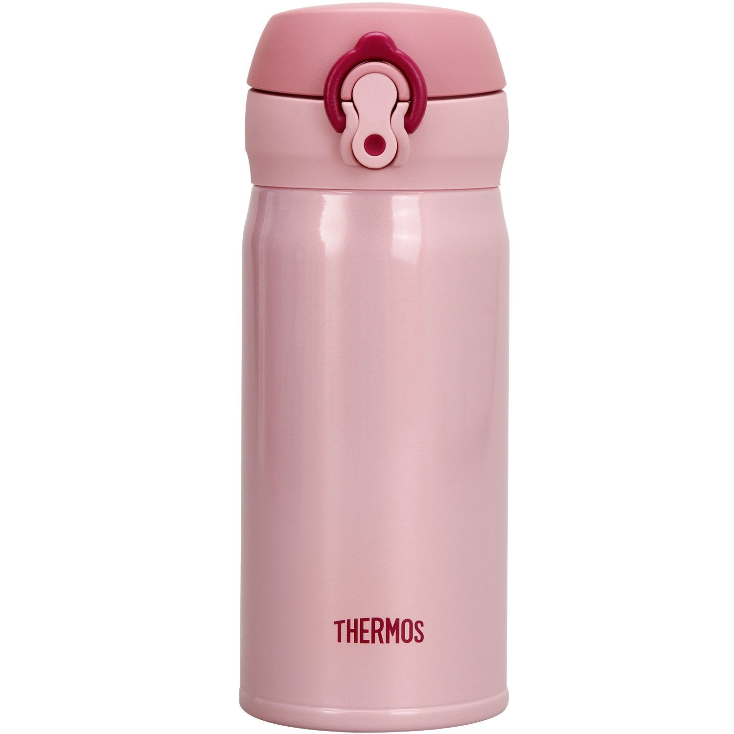 Thermos 0.35L Peach Mobile Mug - Vacuum Insulated One - Touch Open Type