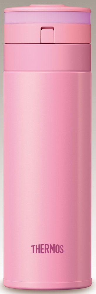 Thermos 0.35L Pink Water Bottle Vacuum Insulated Japan Mobile Mug One Touch Open Jns - 350P