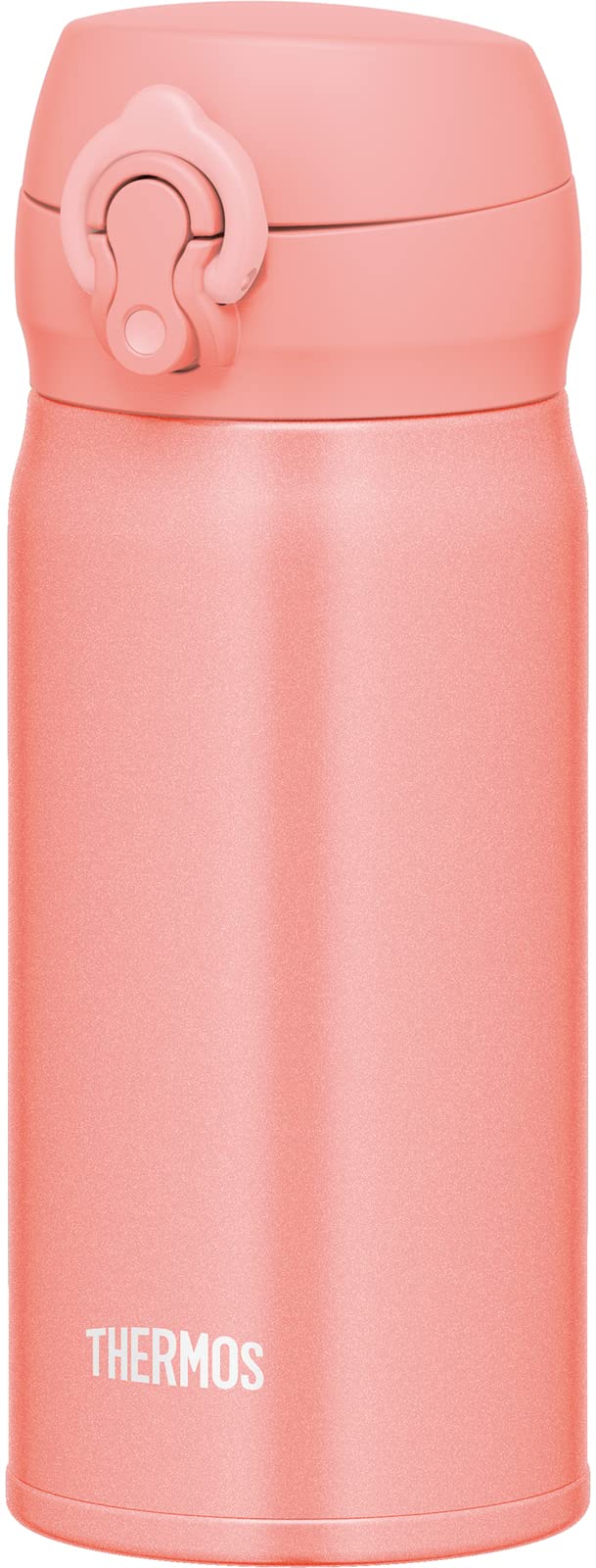 Thermos 0.35L Stainless Steel Vacuum Insulated Portable Mug Lightweight & Easy - Clean Coral - JNL - 355 CRL