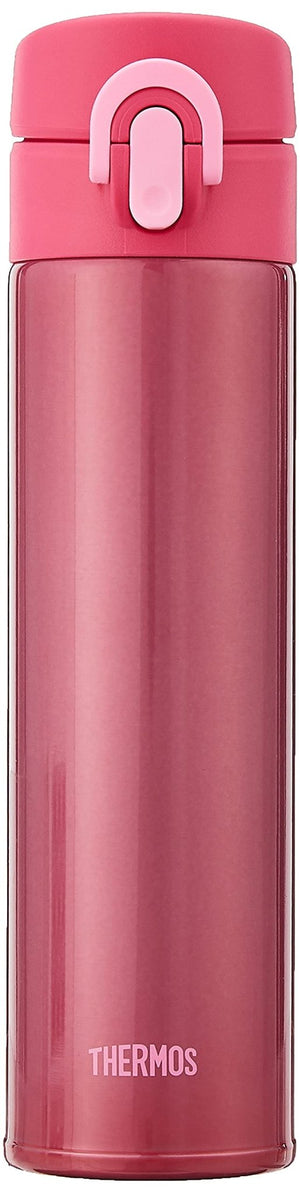 Thermos 0.4L One - Touch Open Mobile Mug Vacuum Insulated in Pink Jni - 400 P