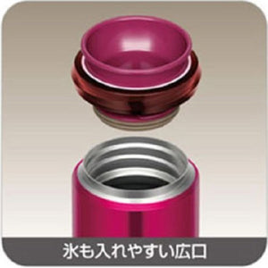 Thermos 0.5L Black Vacuum Insulated Water Bottle Mobile Mug Jno - 500 Bk (Made In Japan)