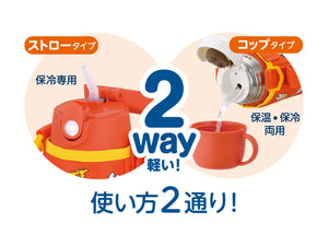 Thermos 0.64L Miffy Orange Straw Cup - Vacuum Insulated Water Bottle for Kids Perfect for School & Kindergarten