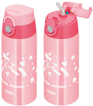 Thermos 0.64L Vacuum Insulated Water Bottle Minnie Pink 2 - Way Series Fjo - 600Wfds P