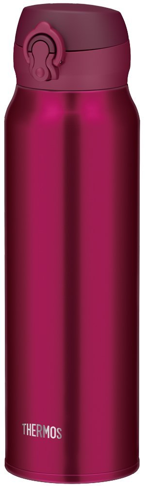Thermos 0.75L Ruby Red Vacuum Insulated Mobile Mug - One - Touch Open Type