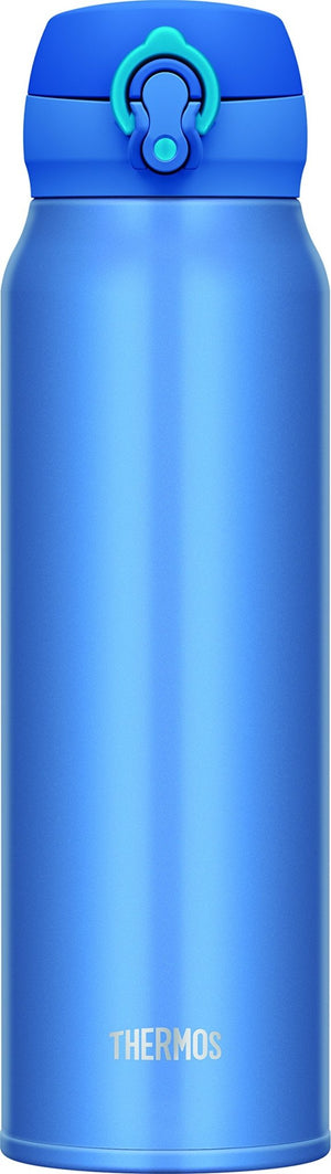 Thermos 0.75L Vacuum Insulated Water Bottle Japan Jnl - 752 Mtb One Touch Open Type Metallic Blue
