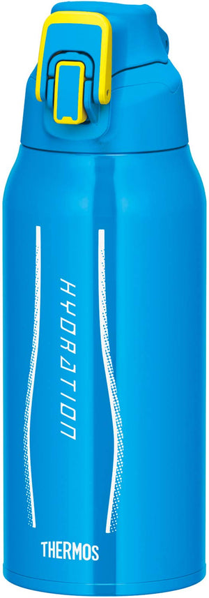 Thermos 0.8L Vacuum Insulated Sports Water Bottle Blue Camouflage FHT - 800F