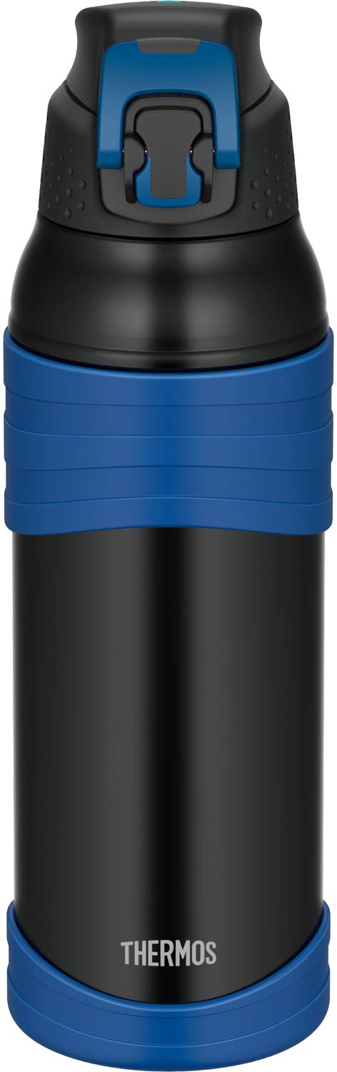 Thermos 1.0L Black Blue Vacuum Insulated Sports Bottle for Cold Storage - Fjc - 1000 Bk - Bl