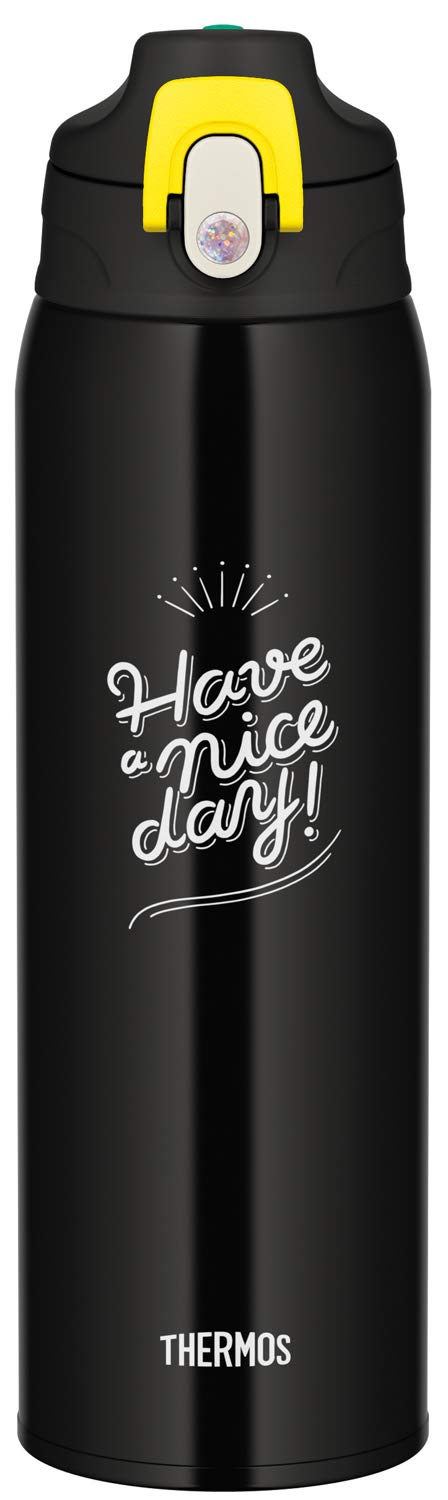 Thermos 1.0L Vacuum Insulated Black Water Bottle 2 - Way Check Model Fjj - 1000Wf