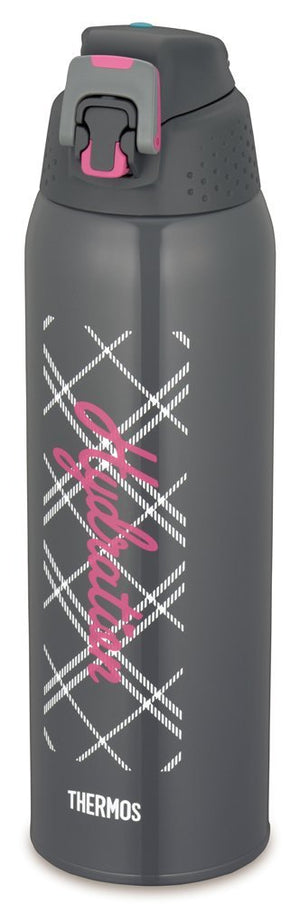 Thermos 1.5L Grey Gingham Cold Storage Sports Bottle Vacuum Insulated FFZ - 1502F