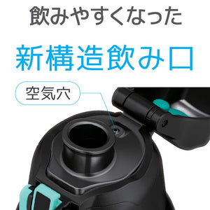 Thermos 1.5L Vacuum Insulated Sports Water Bottle Dot Black - FHT - 1500F D - Bk