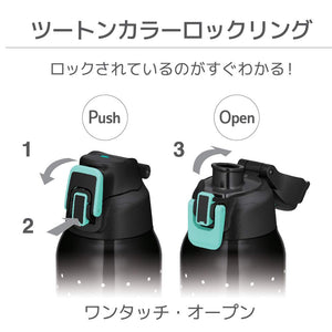 Thermos 1.5L Vacuum Insulated Sports Water Bottle Dot Black - FHT - 1500F D - Bk