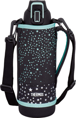Thermos 1L Black Star Vacuum Insulated Sports Bottle for Cold Storage Fht - 1001F - Bkst
