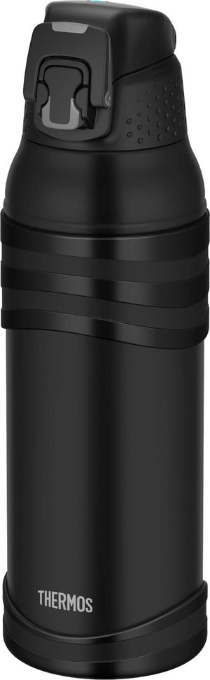 Thermos 1L Matte Black Vacuum Insulated Sports Bottle for Cold Storage - FJC - 1001 MTBK