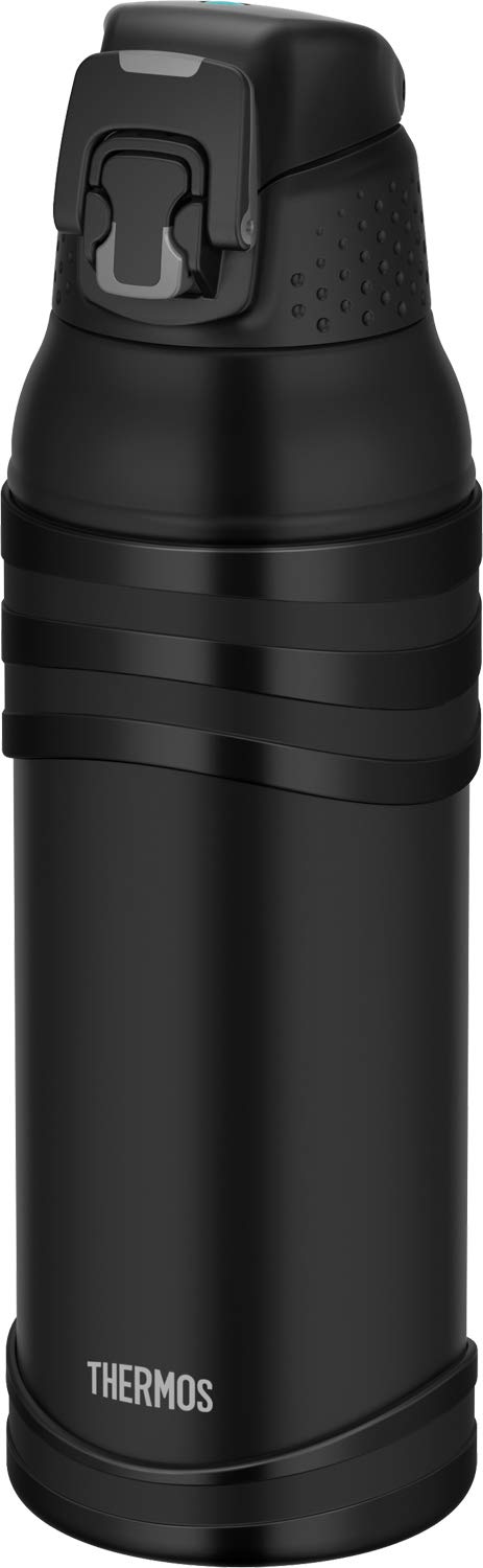 Thermos 1L Matte Black Vacuum Insulated Sports Bottle for Cold Storage - FJC - 1001 MTBK