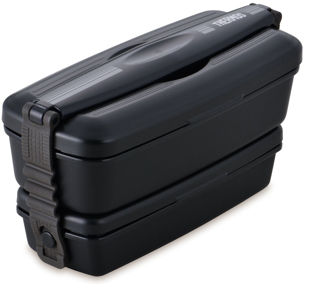 Thermos 2 Tier 900ml Fresh Lunch Box in Black Gray - Djb - 905W Bkgy