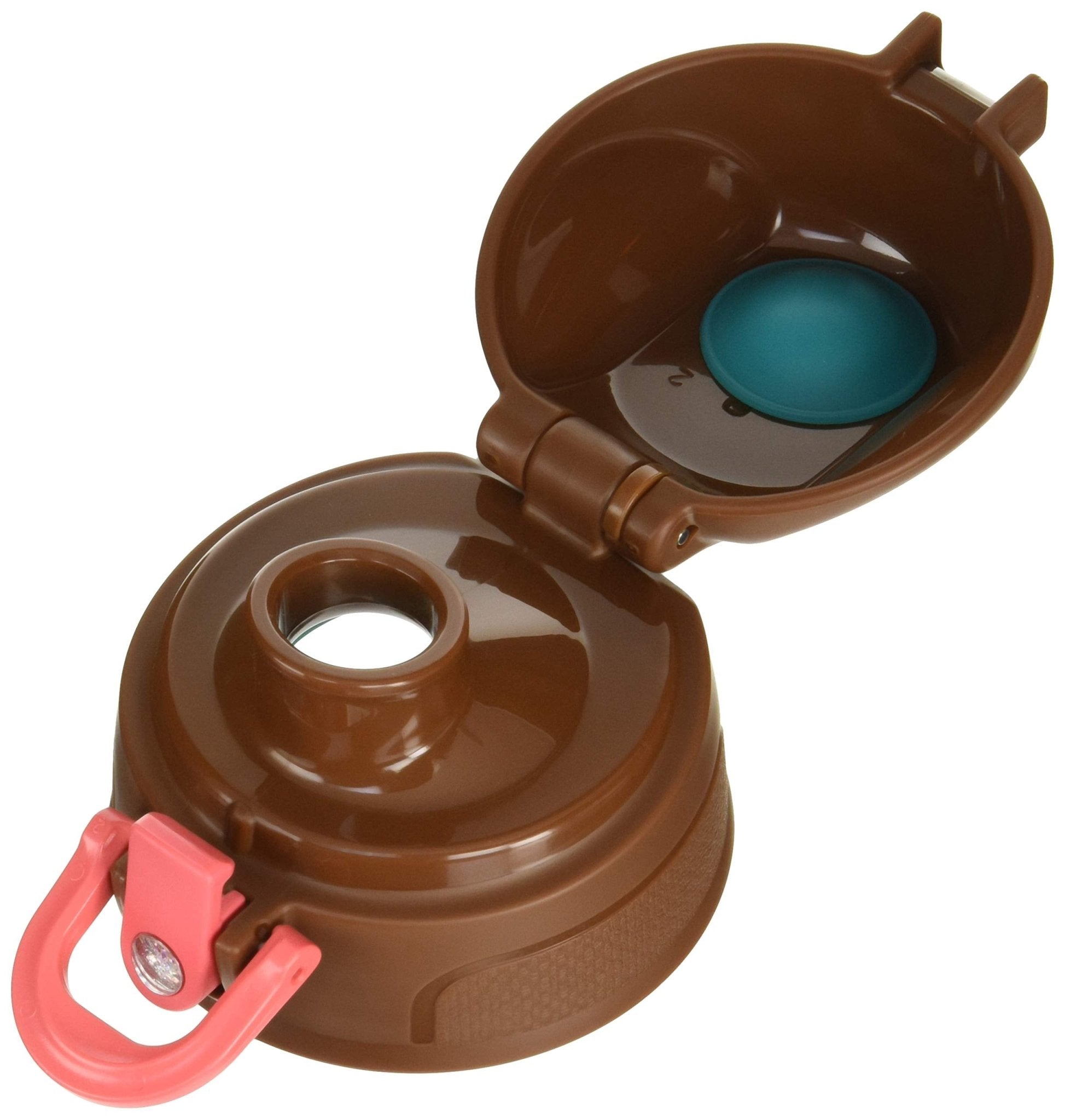 Thermos 2 - Way Bottle Replacement Parts Fho Cap Unit with Lid and Seal Gaskets Brown