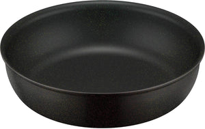 Thermos 20cm Durable Series Black Frying Pan with Detachable Handle IH Compatible
