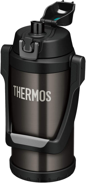Thermos 2.0L Vacuum Insulated Sports Jug Black Gray - Model FFV - 2000 BKGY