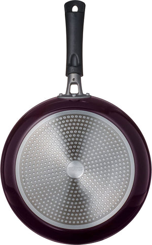 Thermos 28cm Plasma Hard Coating Black Frying Pan - IH Compatible KFC - 028 BK