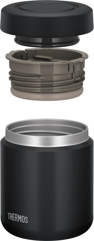 Thermos 300ml Vacuum Insulated Soup Jar Easy Clean Hot/Cold Food JBR - 301 Black