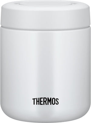 Thermos 300ml White Gray Vacuum Insulated Soup Jar - Easy - to - Clean Standard Model JBR - 301 WHGY