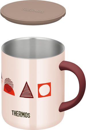 Thermos 350ml Vacuum Insulated Mug in Pink Pattern JDG - 352Ltd P - PTN