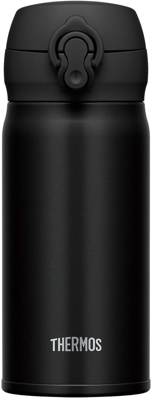 Thermos 350ml Vacuum Insulated Water Bottle Deep Black Mobile Mug - JNL - 355 DPBK