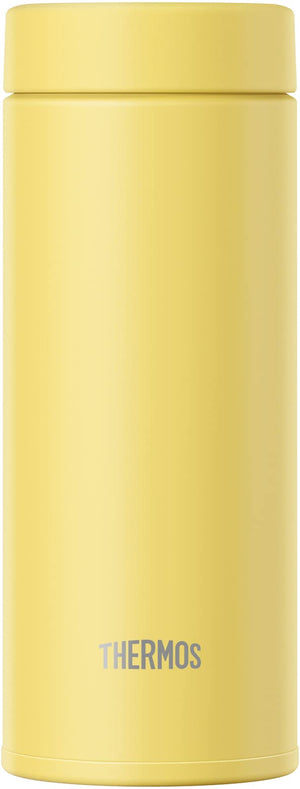 Thermos 350ml Yellow Stainless Steel Vacuum Insulated Water Bottle Easy Clean Portable Mug Jon - 350 Y