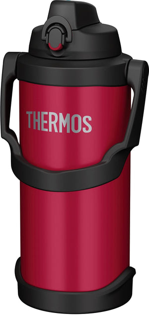 Thermos 3L Red Vacuum Insulated Sports Water Jug Fjq - 3000 R