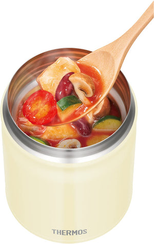 Thermos 400Ml Cream White Vacuum Insulated Soup Jar Jbt - 401 Crw