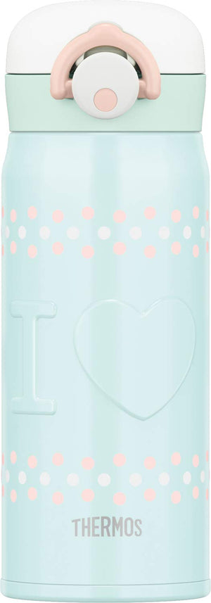 Thermos 400ml Vacuum Insulated Blue Water Bottle Portable Mug