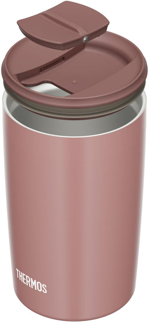 Thermos 400ml Vacuum Insulated Milk Brown Tumbler with Lid - JDP - 401 MBW
