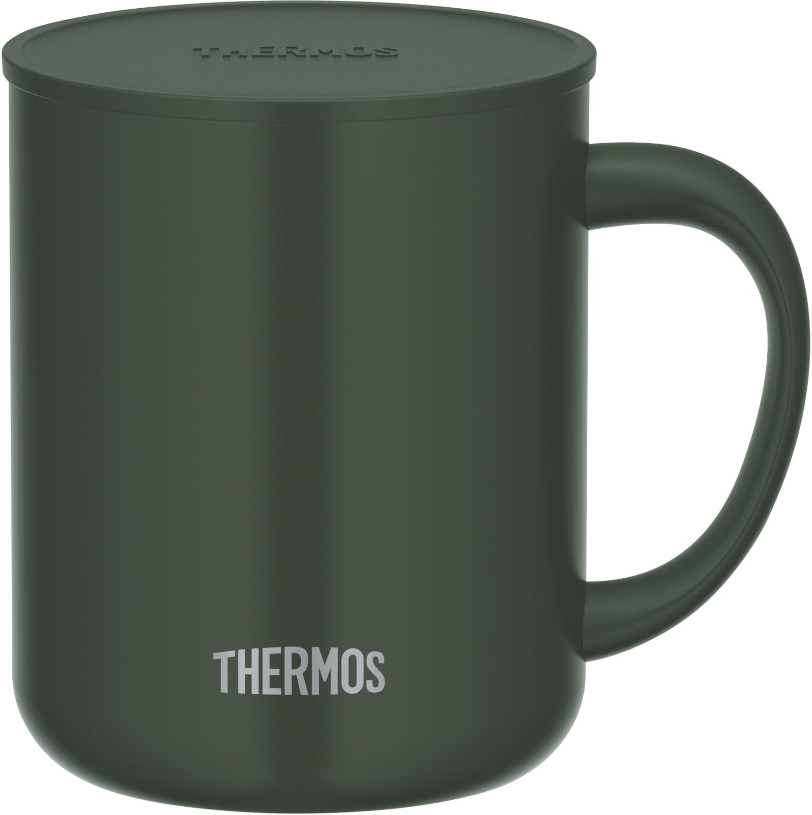 Thermos 450ml Dark Green Vacuum Insulated Mug with Lid - JDG - 452C DG Exclusive