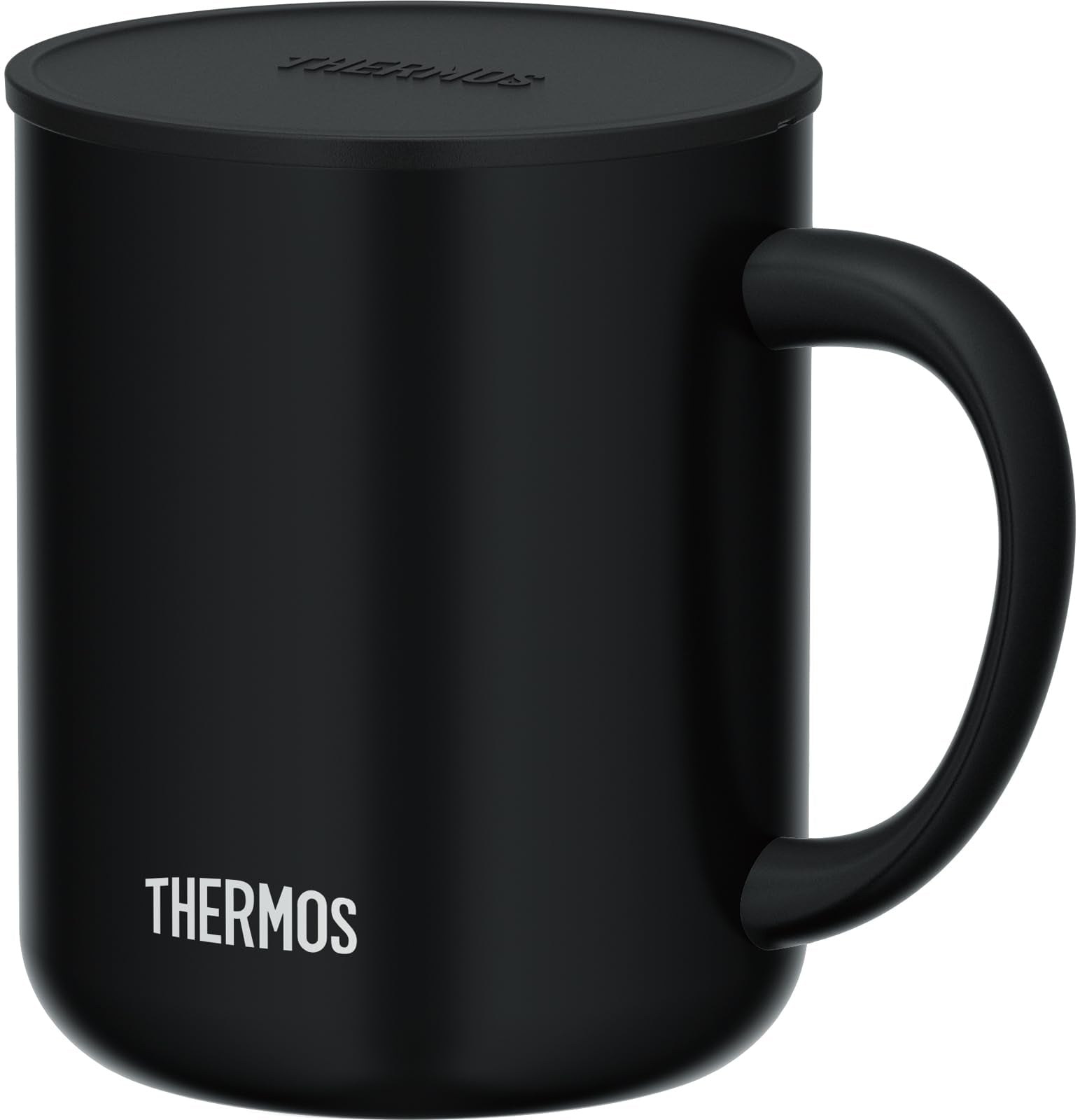 Thermos 450ml Insulated Stainless Steel Vacuum Mug in Smoke Black JDG - 452C