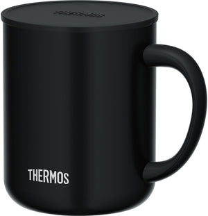 Thermos 450ml Insulated Stainless Steel Vacuum Mug in Smoke Black JDG - 452C