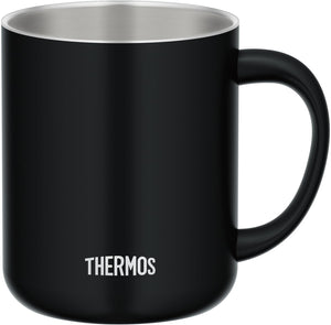 Thermos 450ml Insulated Stainless Steel Vacuum Mug in Smoke Black JDG - 452C