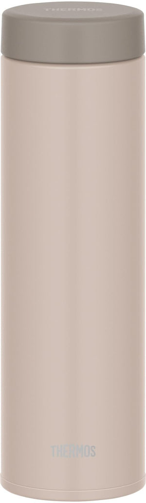 Thermos 480ml Stainless Steel Vacuum Insulated Water Bottle Easy Clean Screw Type Shell Beige - Jon - 481 Sbe