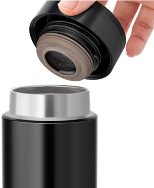 Thermos 480ml Vacuum Insulated Portable Water Bottle in Clear Black