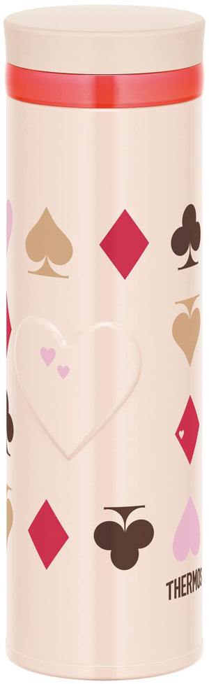 Thermos 500ml Pink Heart Vacuum Insulated Portable Water Bottle Jno - 502G Pht