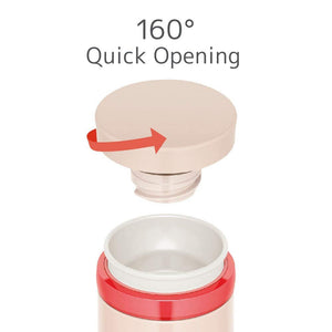 Thermos 500ml Pink Heart Vacuum Insulated Portable Water Bottle Jno - 502G Pht