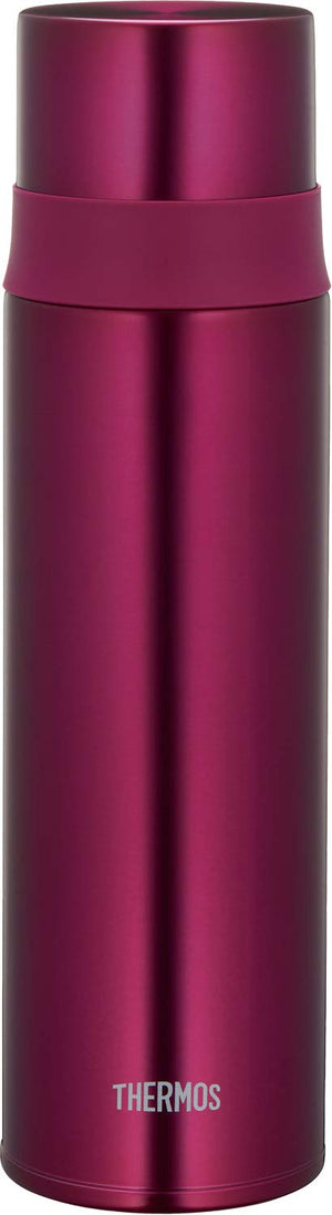 Thermos 500ml Stainless Steel Slim Water Bottle in Burgundy FFM - 501 BGD