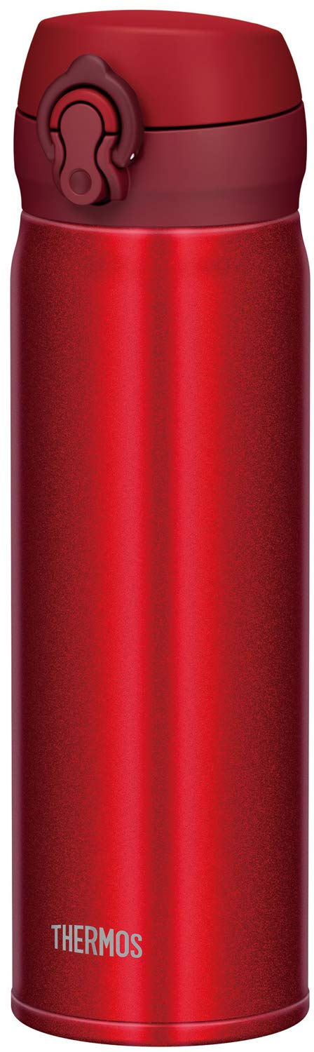Thermos 500Ml Vacuum Insulated Water Bottle Mobile Mug - Metallic Red Jnl - 504 Mtr - Made In Japan