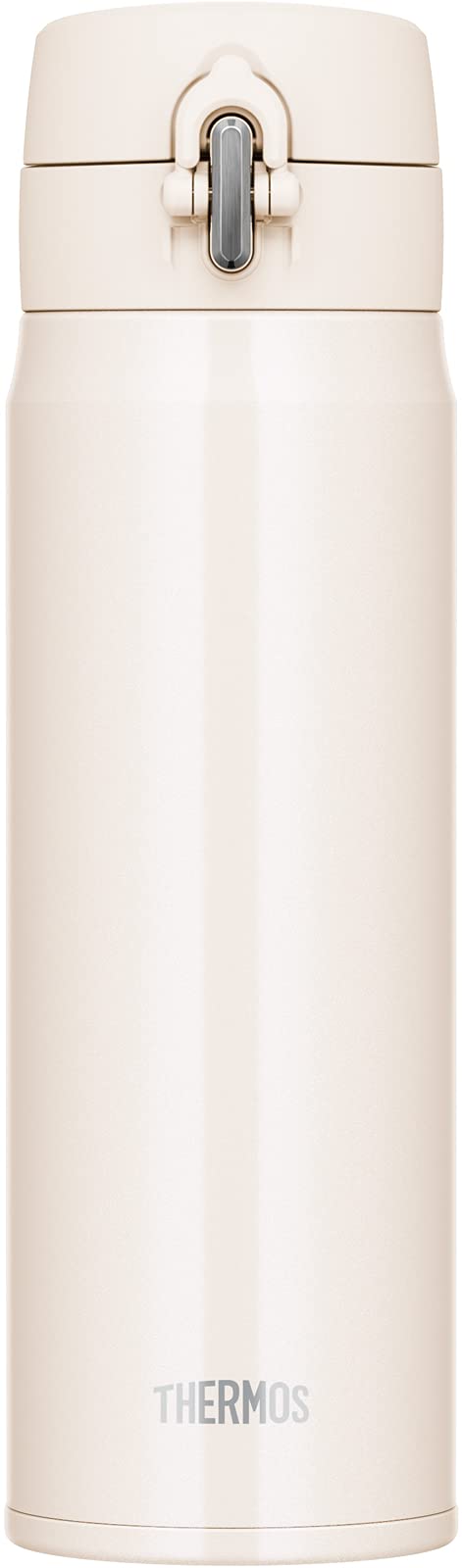 Thermos 500ml Vacuum Insulated White Beige Water Bottle Portable Mug - Joh - 500 Wbe