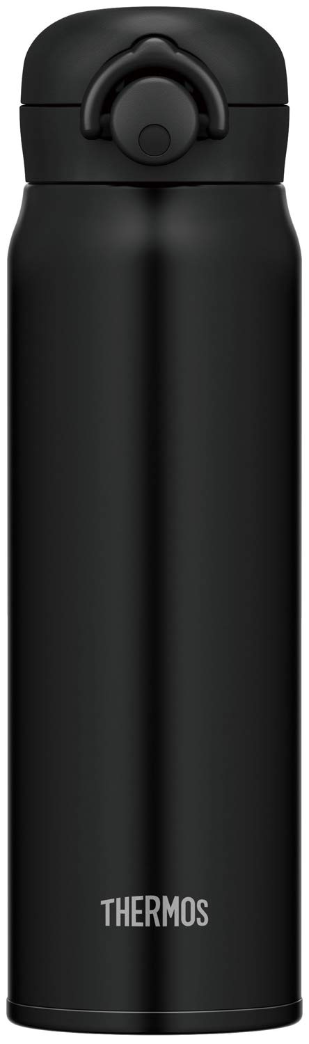 Thermos 600ml Vacuum Insulated Portable Water Bottle Matte Black JNR - 601 - MTBK