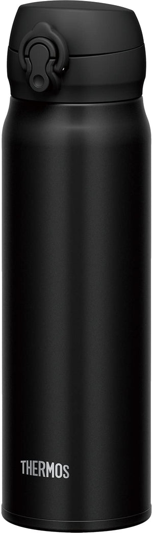 Thermos 600ml Vacuum Insulated Water Bottle Portable Mug Deep Black Jnl - 605 Dpbk